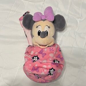 Disney Minnie Mouse Plush with Pink and Purple Accents